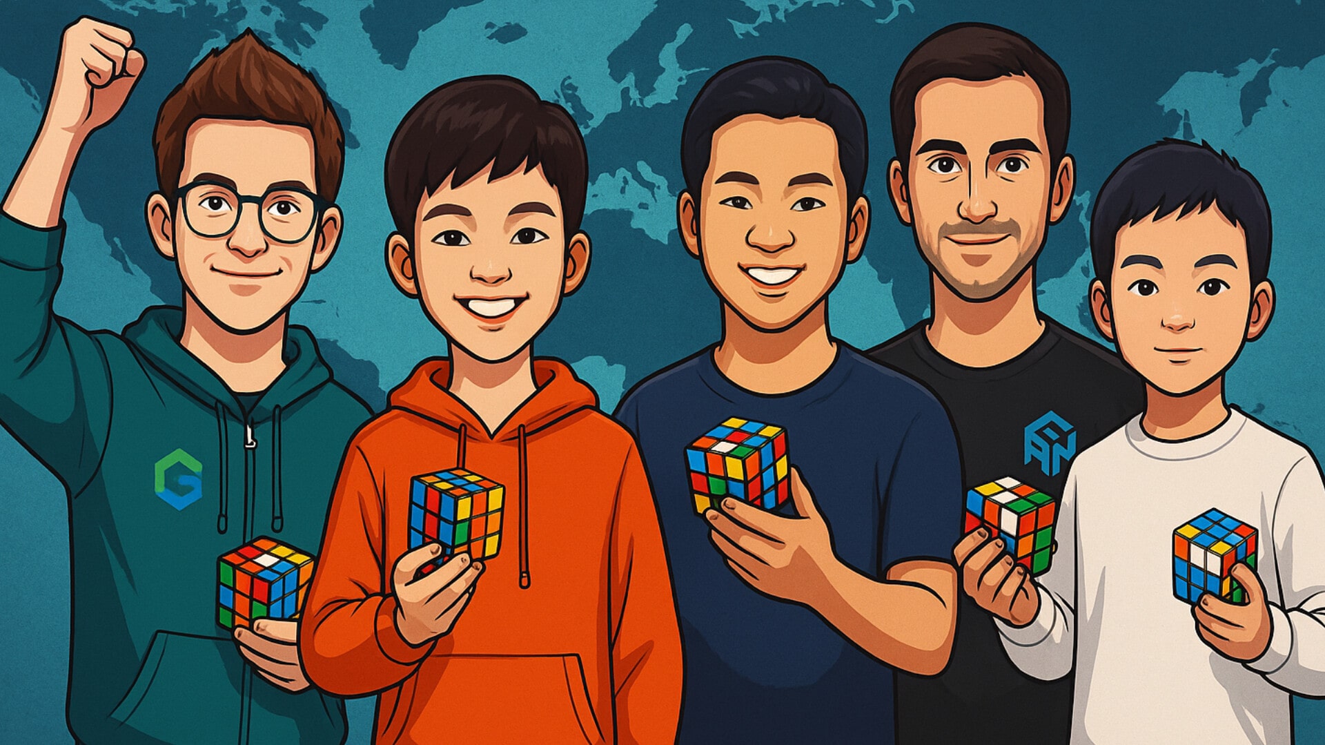 رکورد داران همه آیتم های روبیک جهان